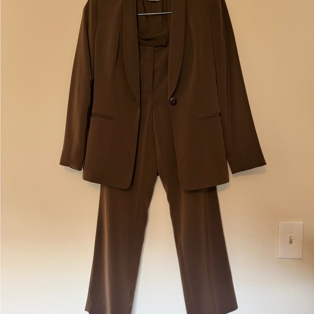 Jones New York Chocolate Brown Suit Jacket